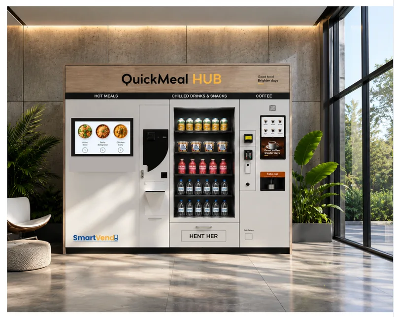 QuickMEAL HUB kombinerer matservering, kjølte drikker og kaffe